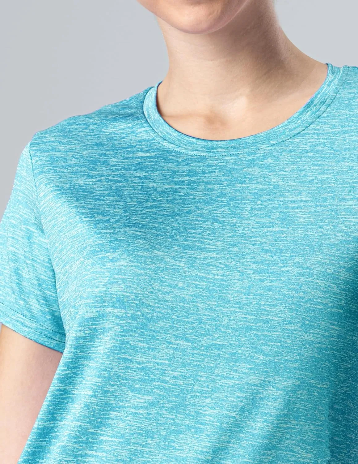 5 Pack: Women's Dry Fit Short Sleeve T Shirts, Athletic Workout Tee Tops for Gym Yoga Running