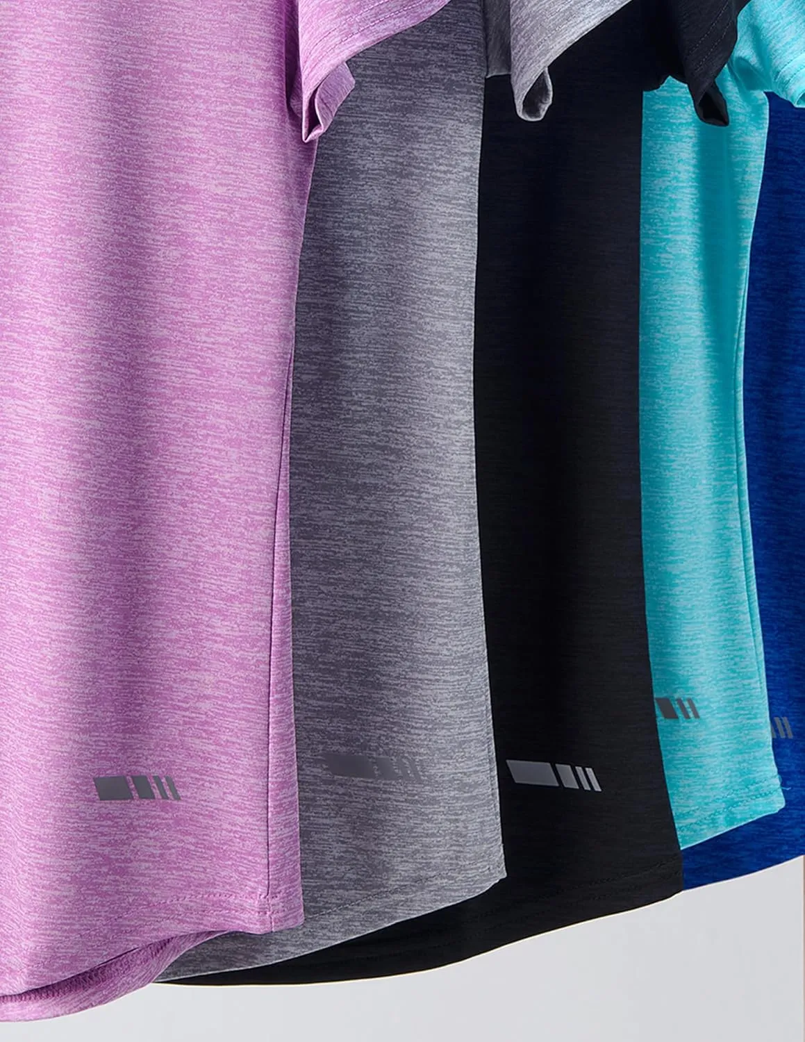 5 Pack: Women's Dry Fit Short Sleeve T Shirts, Athletic Workout Tee Tops for Gym Yoga Running