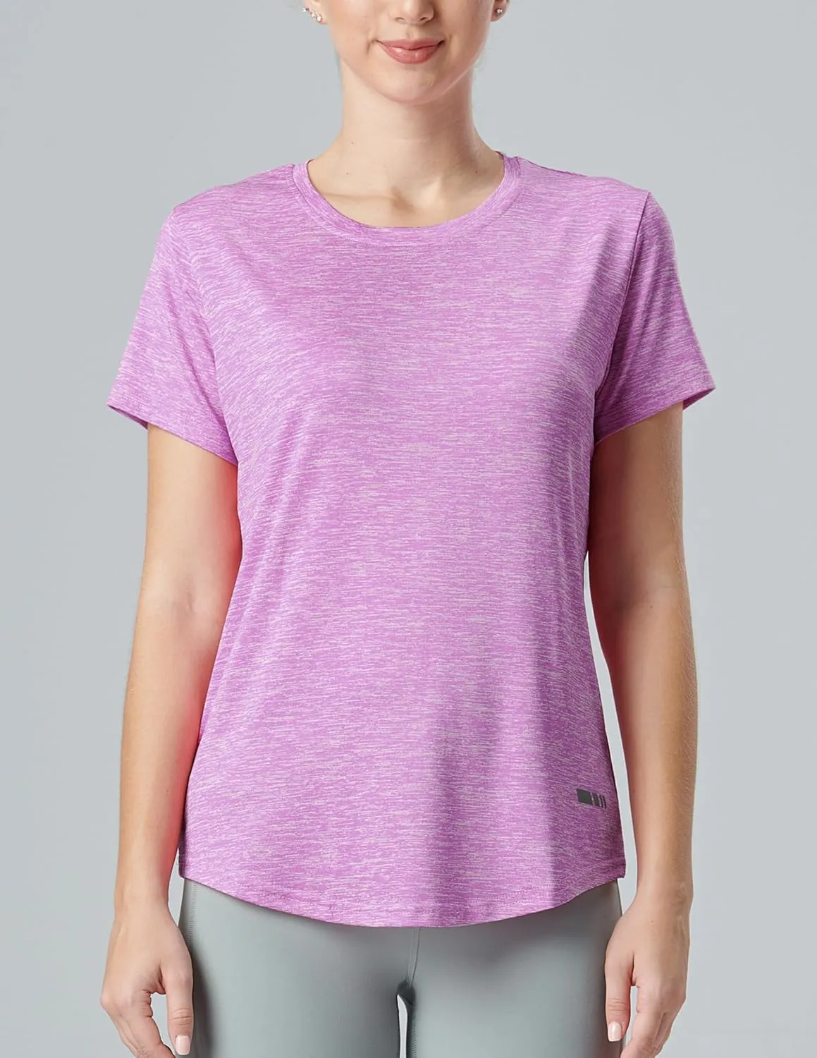 5 Pack: Women's Dry Fit Short Sleeve T Shirts, Athletic Workout Tee Tops for Gym Yoga Running