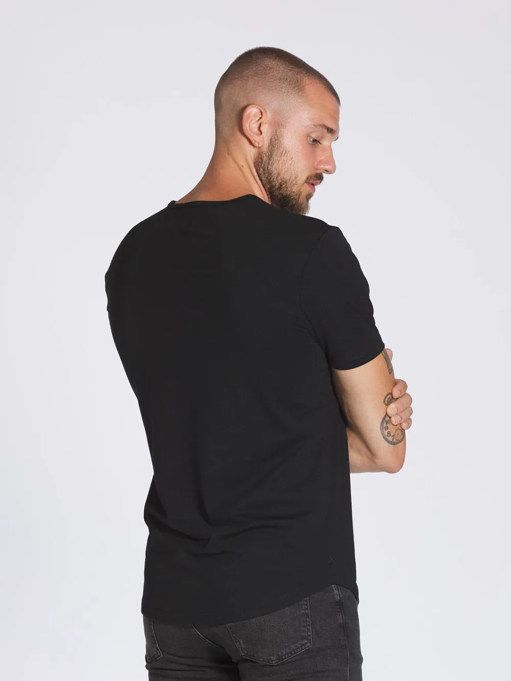 AO Henley Curve-Hem