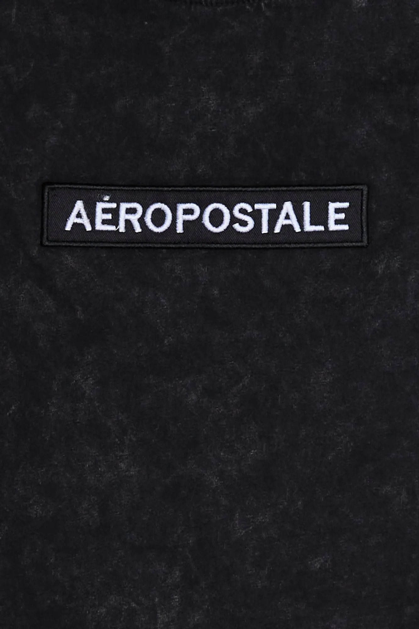 Aéropostale Embroidered Box Graphic Acid Wash Tee