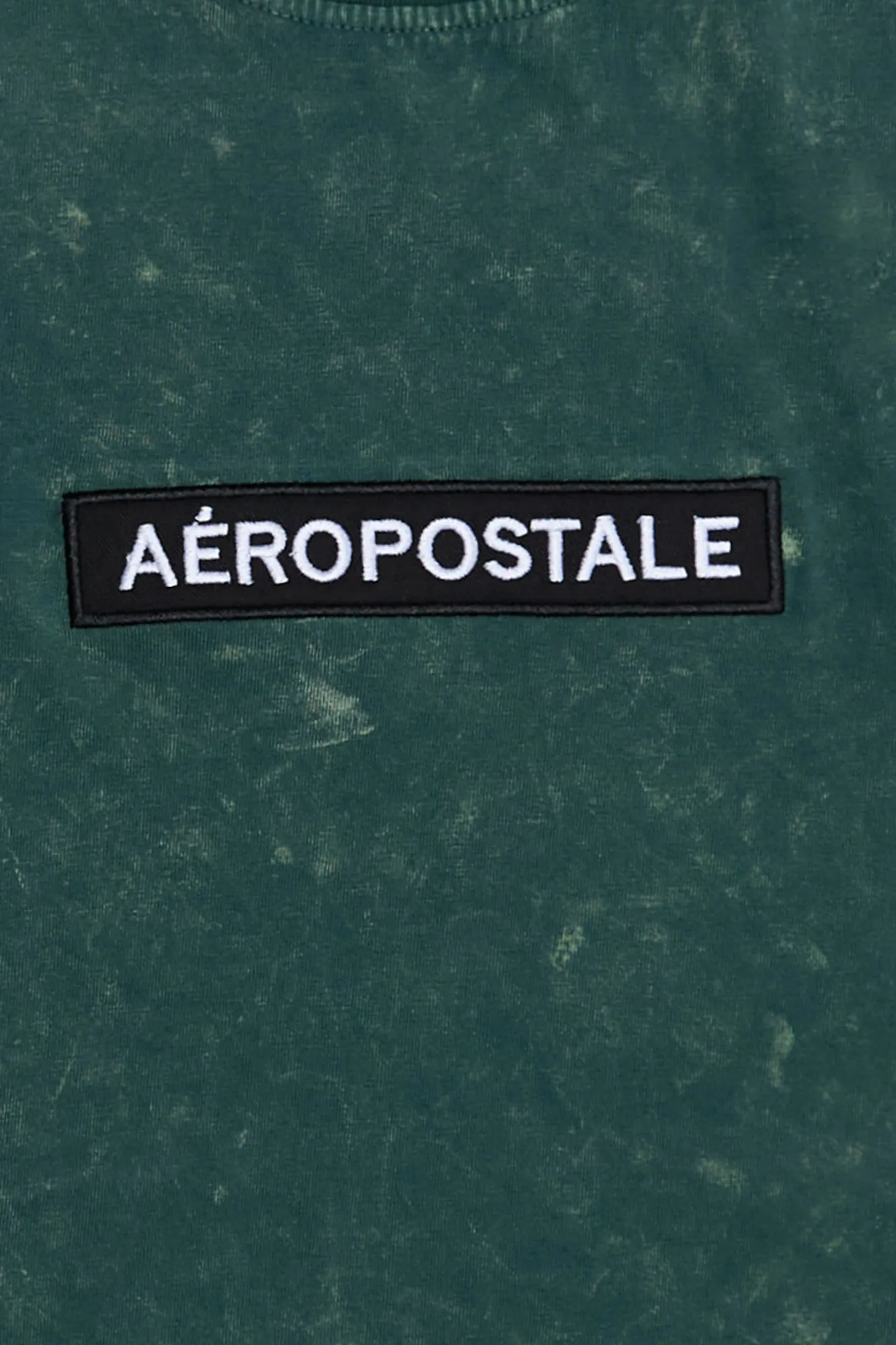 Aéropostale Embroidered Box Graphic Acid Wash Tee
