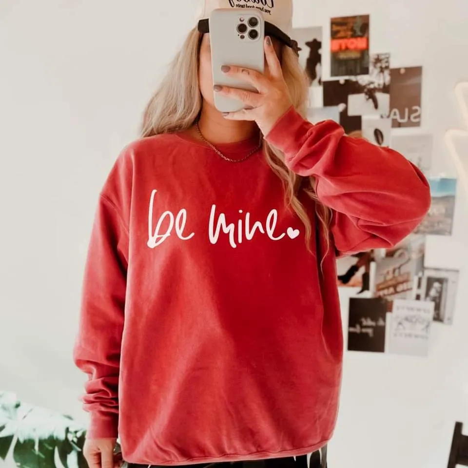 Be Mine - Valentines Day Sweatshirts tee shirt: XL / Red / Sweater