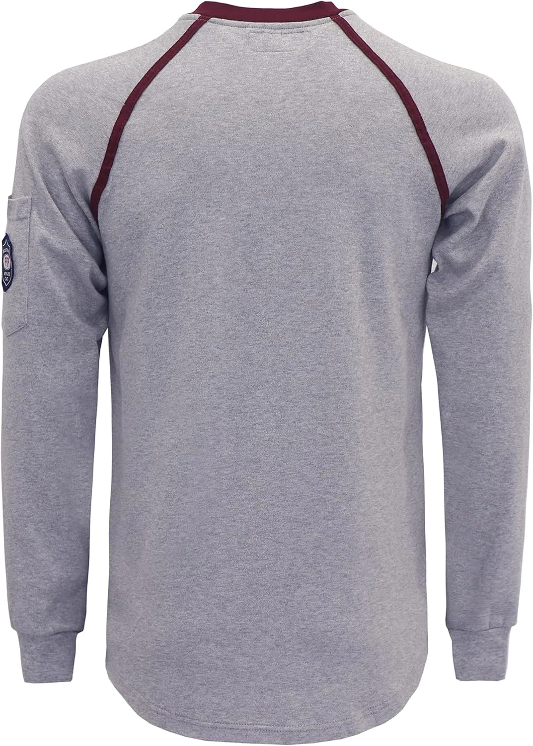 BOCOMAL FR Shirts Flame Resistant Henley Printed and Camo Two Tone 7oz Men's Fire Retardant Work Shirts