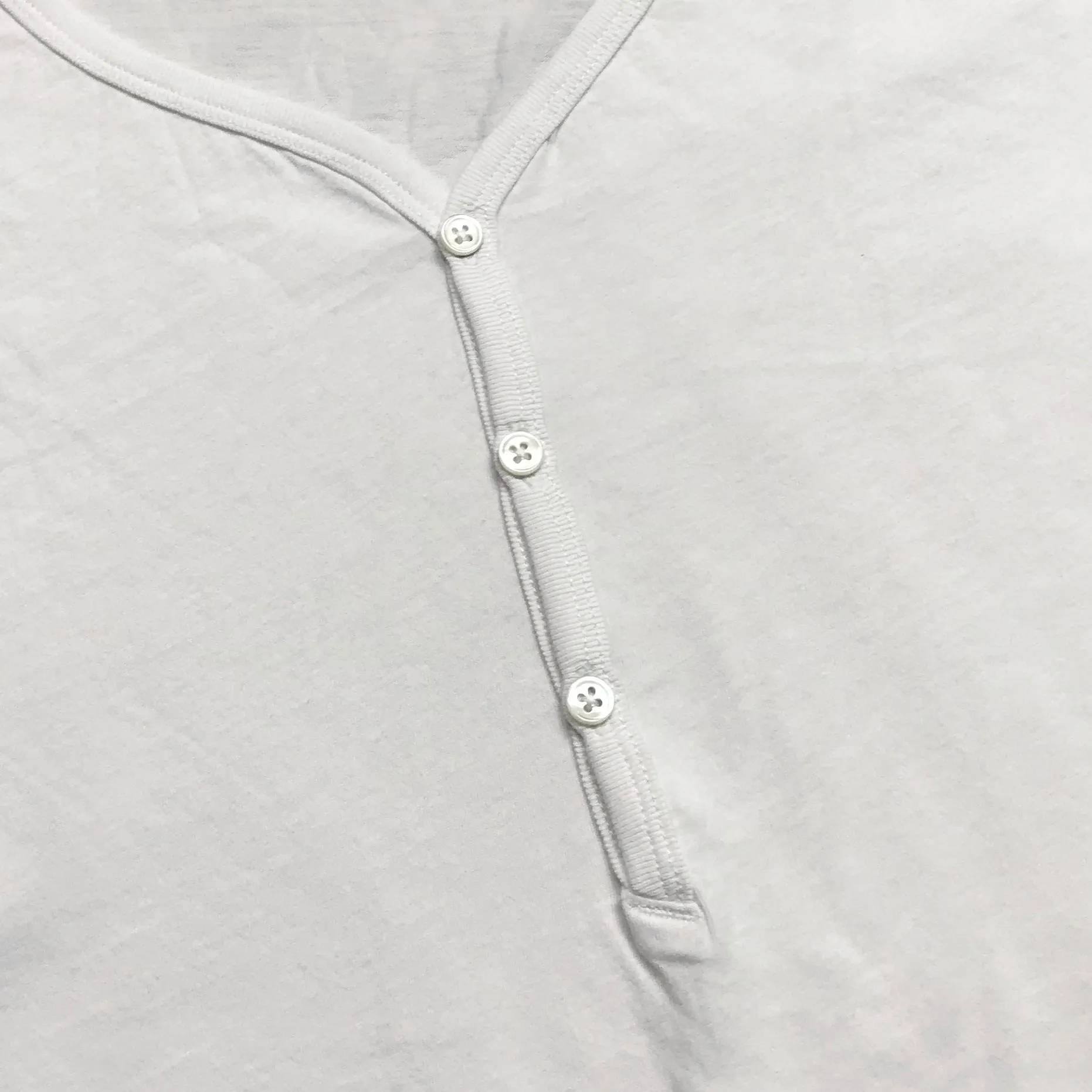 BZEN M.3210-KAITO REGULAR FIT SHORT SLEEVE 3 BUTTON JERSEY HENLEY-145GSM-E0 WHITE