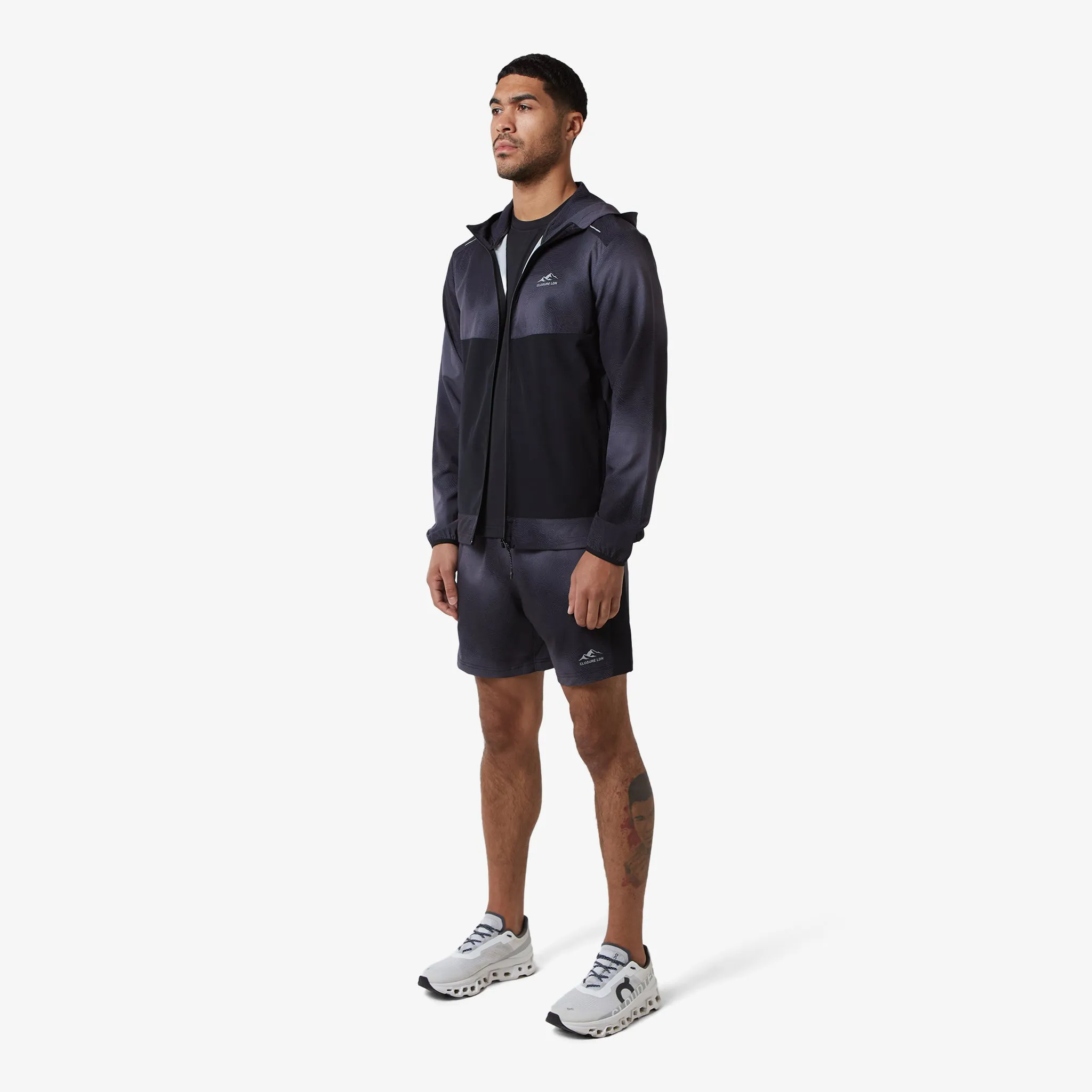 Cloud Print Jacket | Black