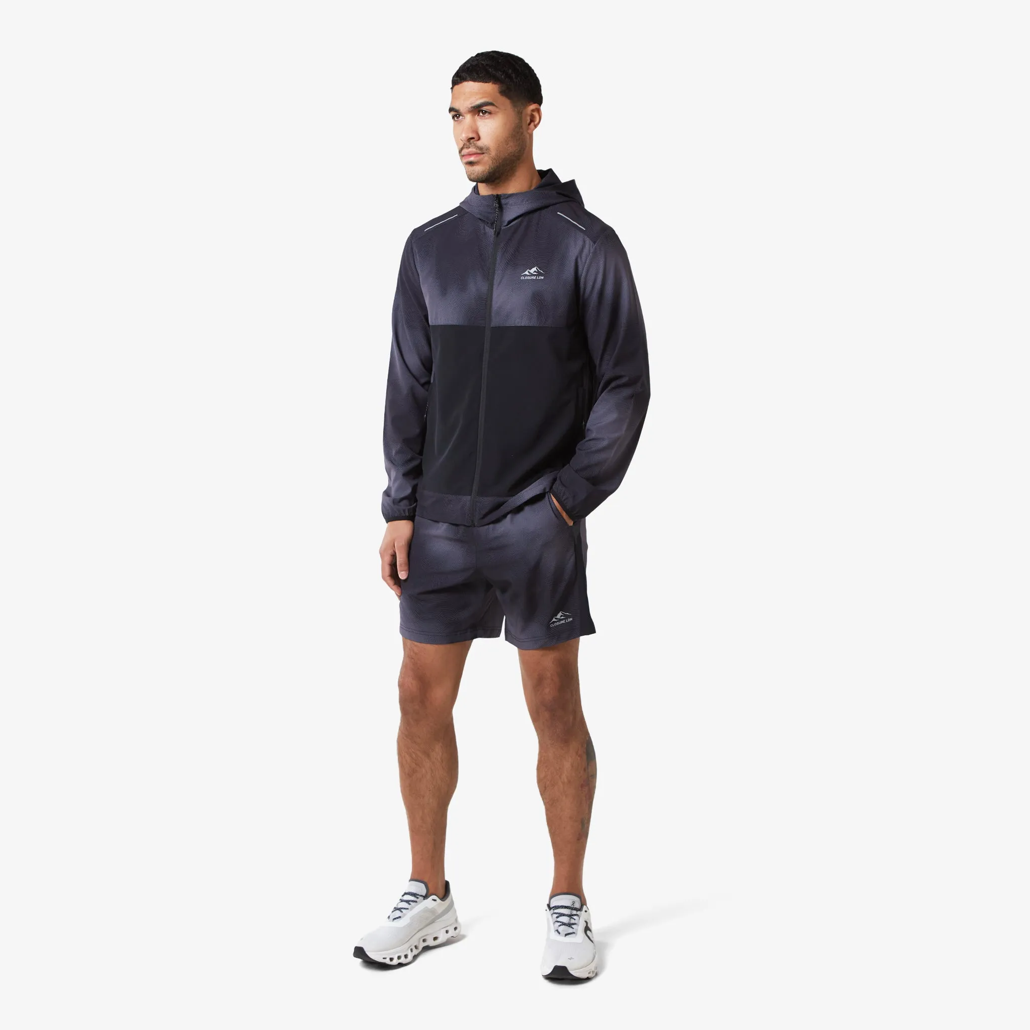 Cloud Print Jacket | Black