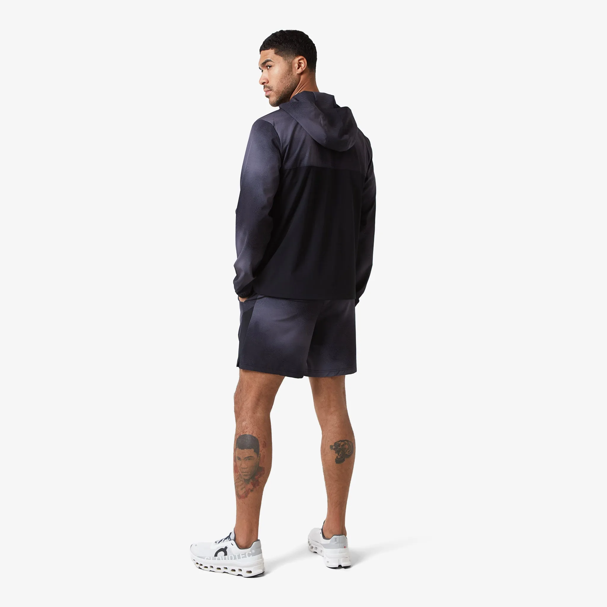 Cloud Print Jacket | Black