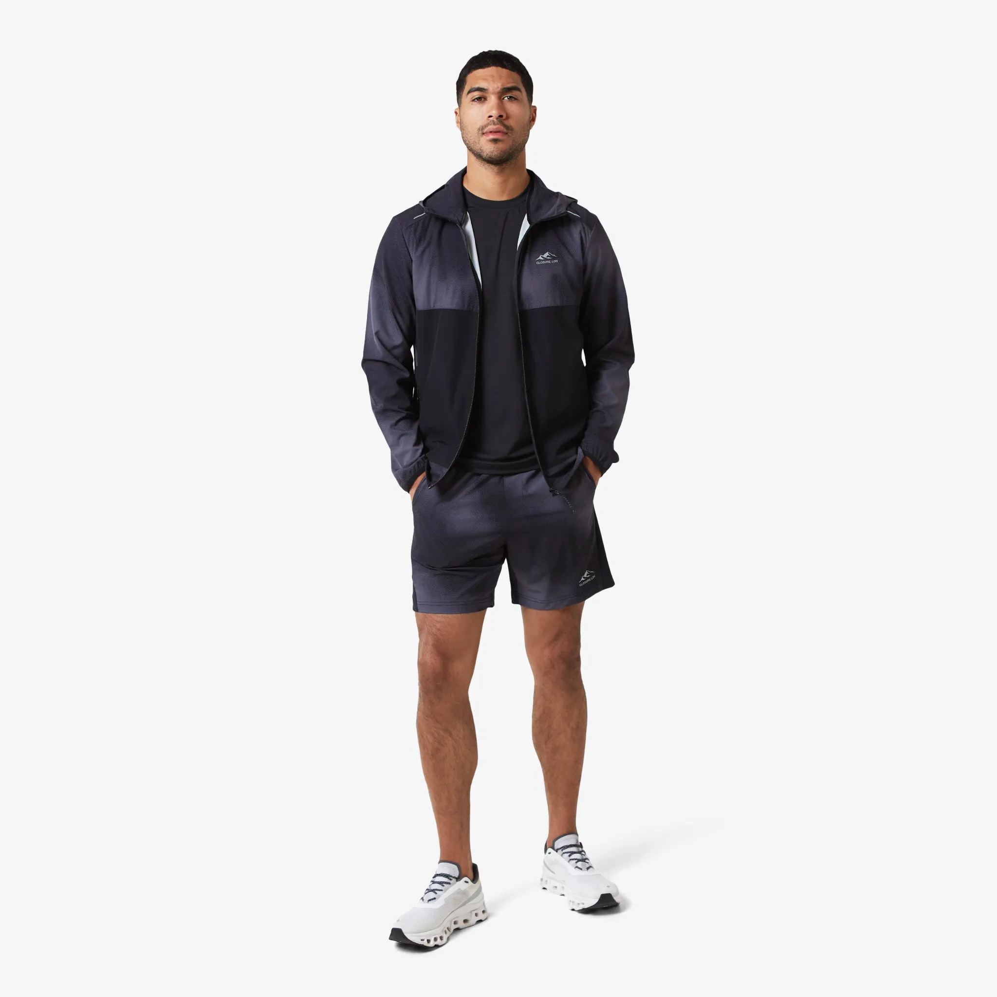 Cloud Print Jacket | Black