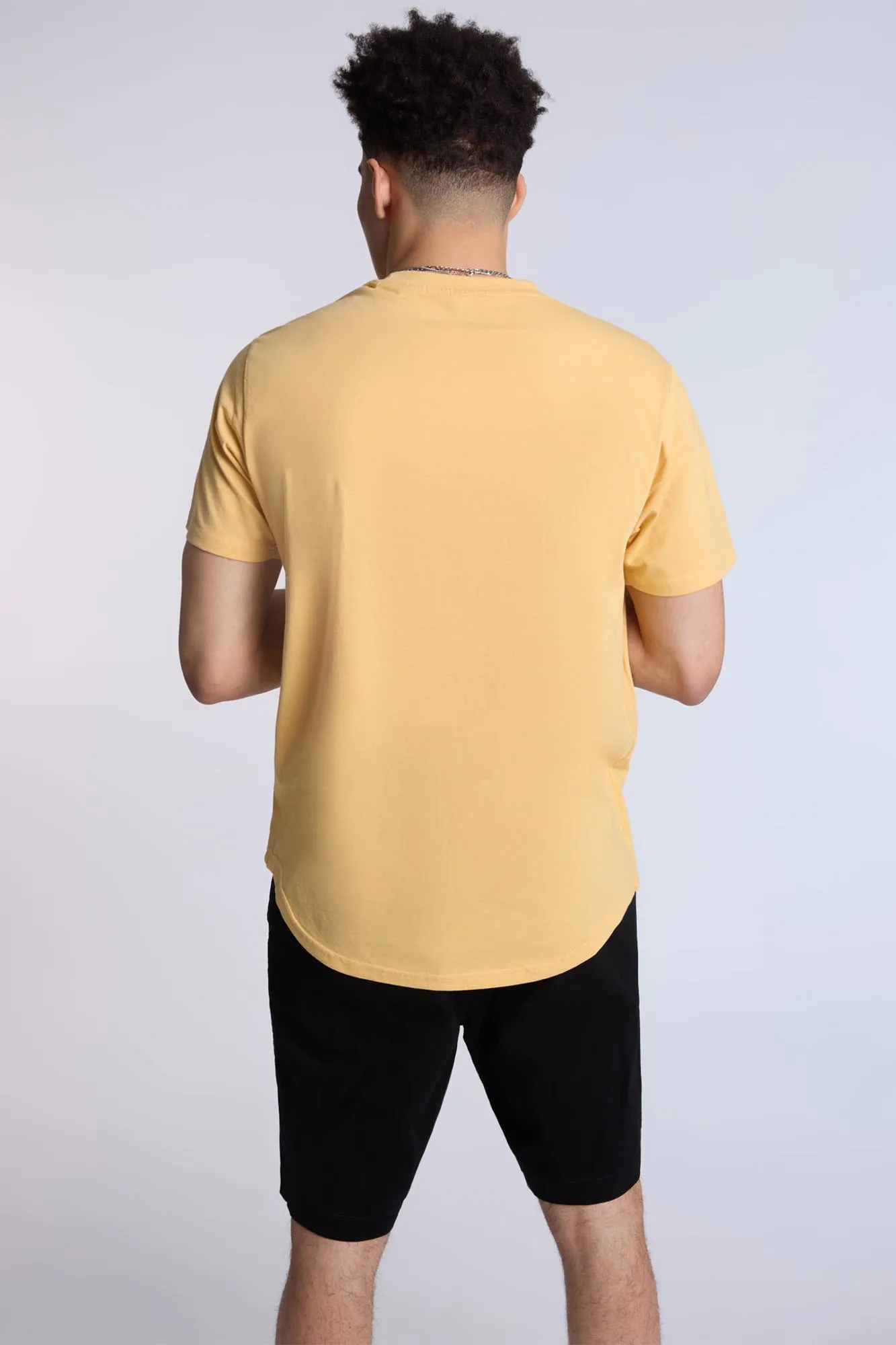 Essentials Scoop Hem Crew Neck Tee