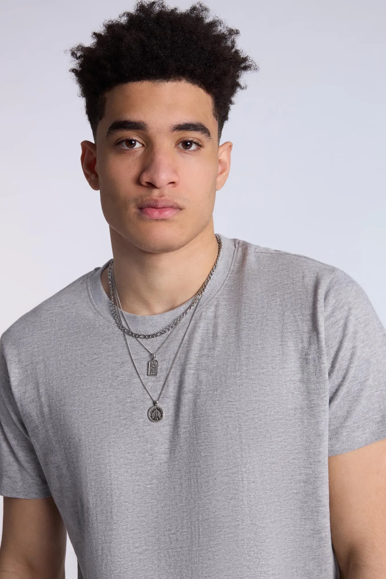 Essentials Scoop Hem Crew Neck Tee