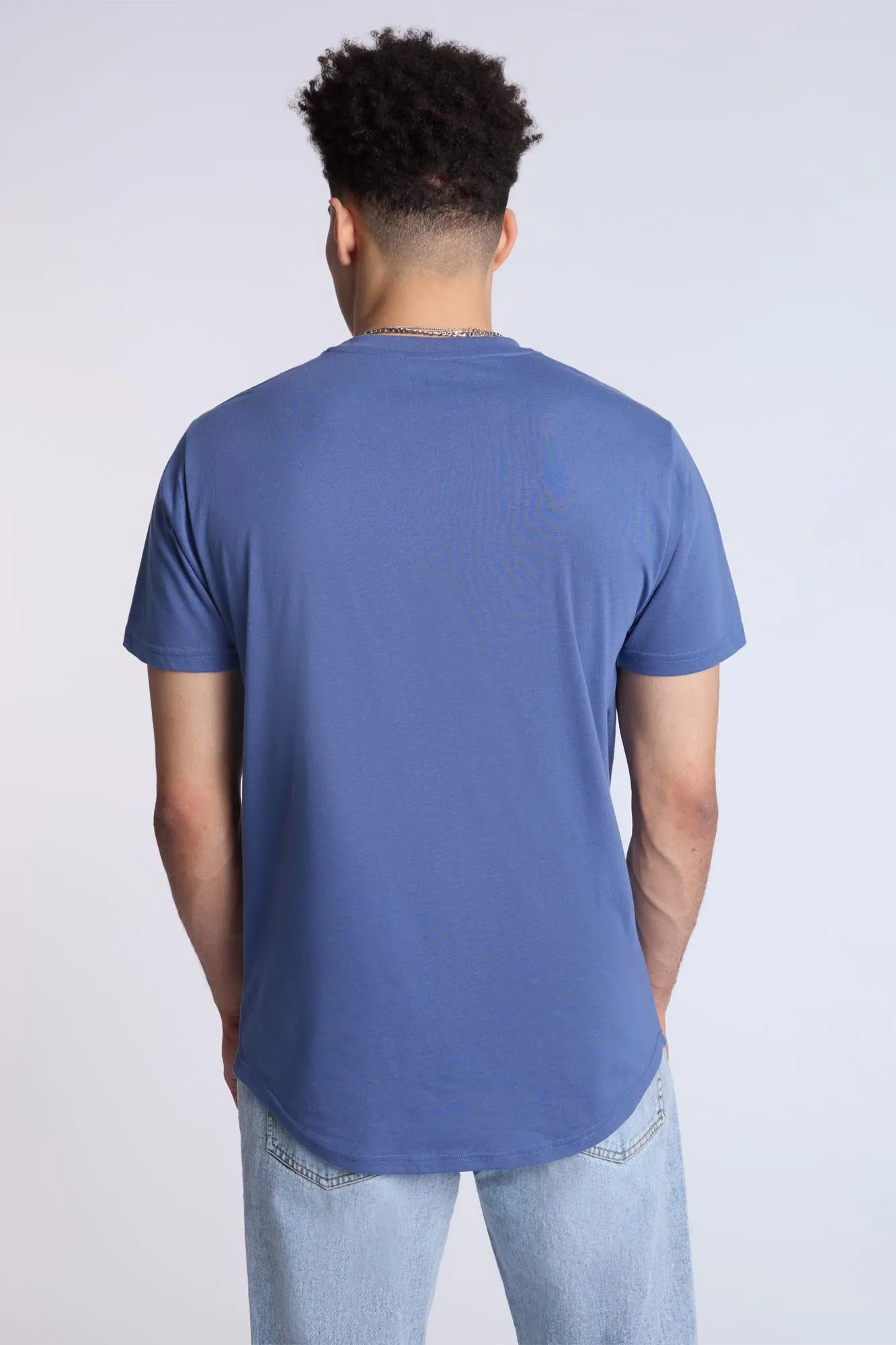 Essentials Scoop Hem Crew Neck Tee