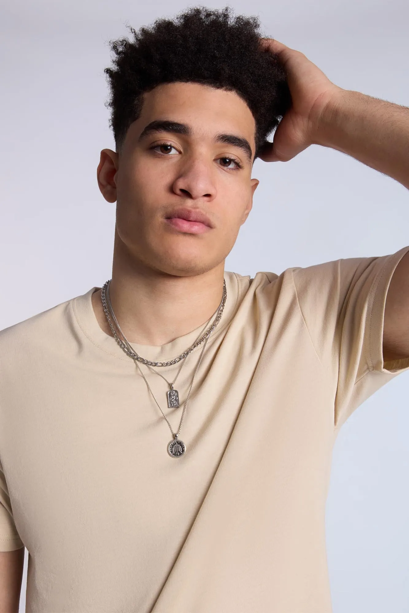 Essentials Scoop Hem Crew Neck Tee