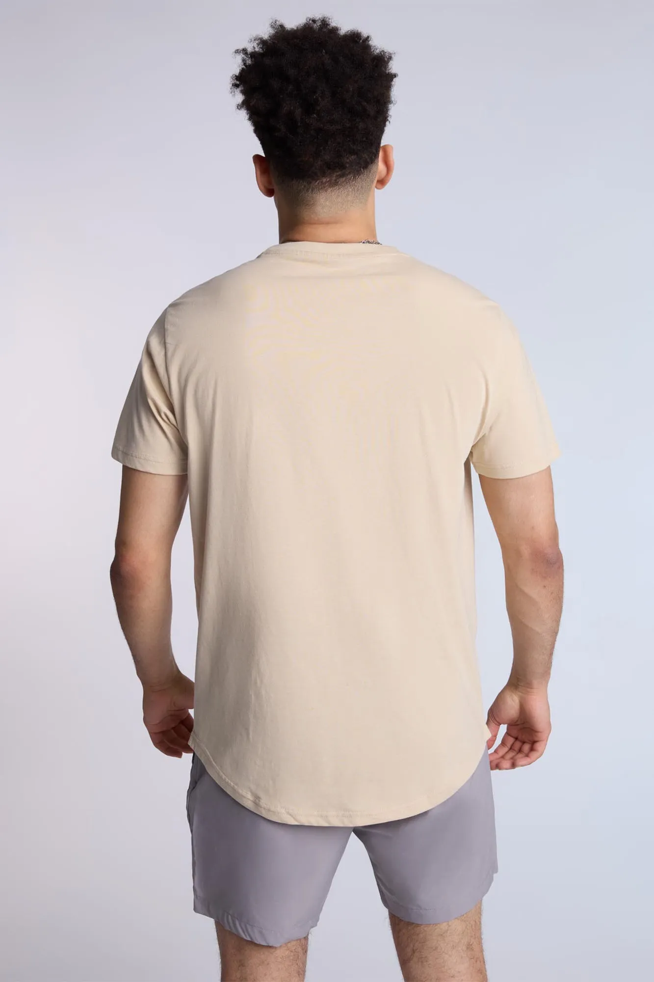 Essentials Scoop Hem Crew Neck Tee