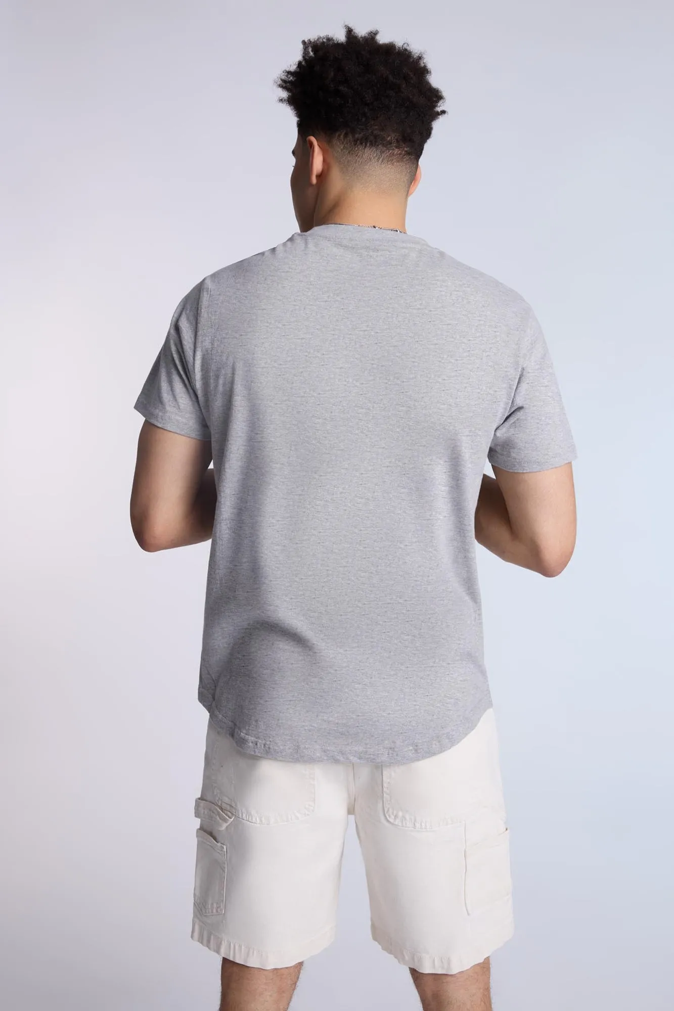 Essentials Scoop Hem Crew Neck Tee