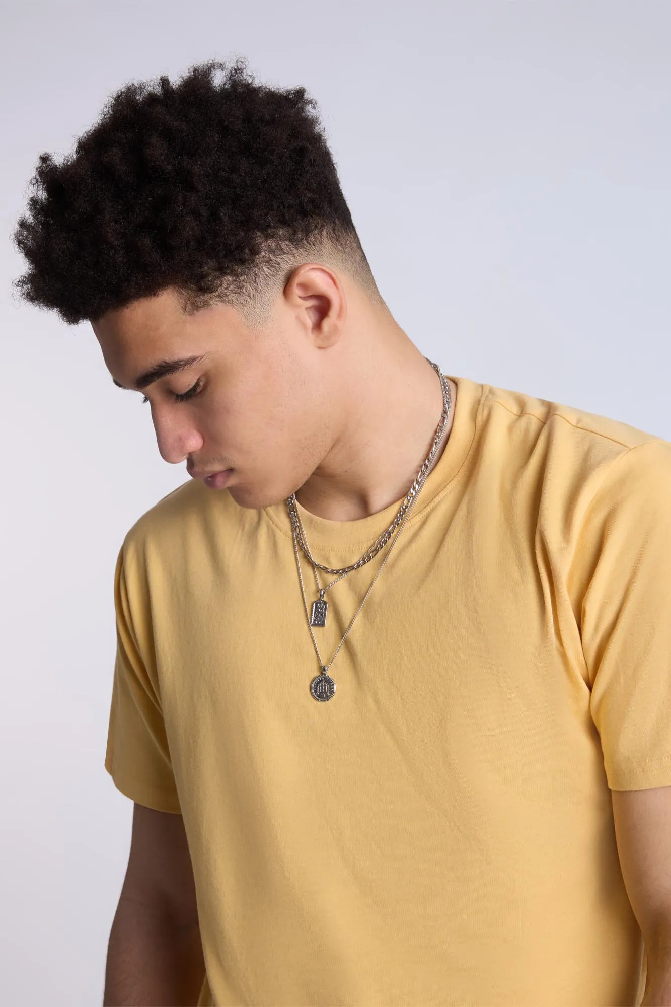 Essentials Scoop Hem Crew Neck Tee