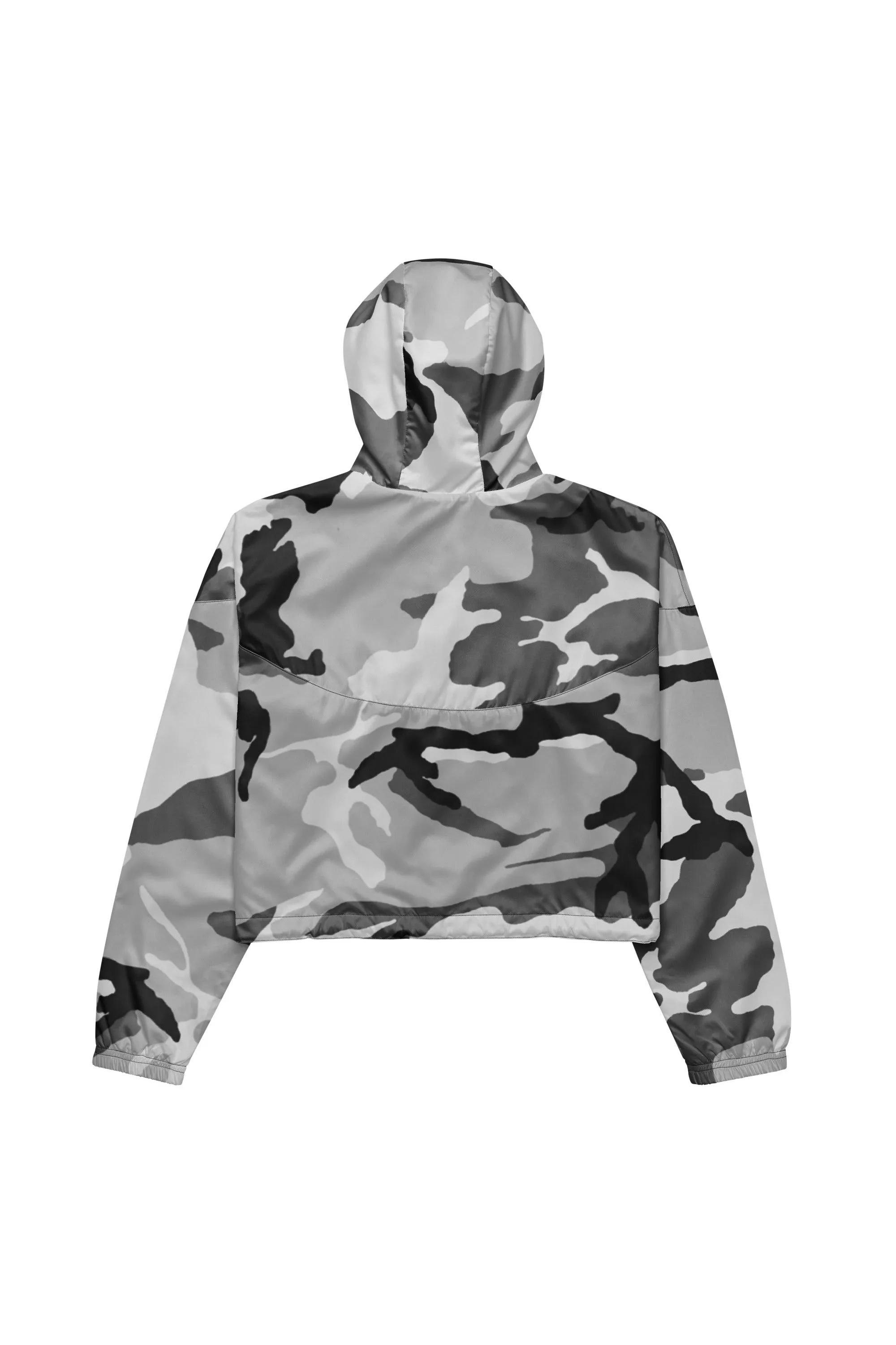Ka'ala Gray Camo Womens cropped windbreaker