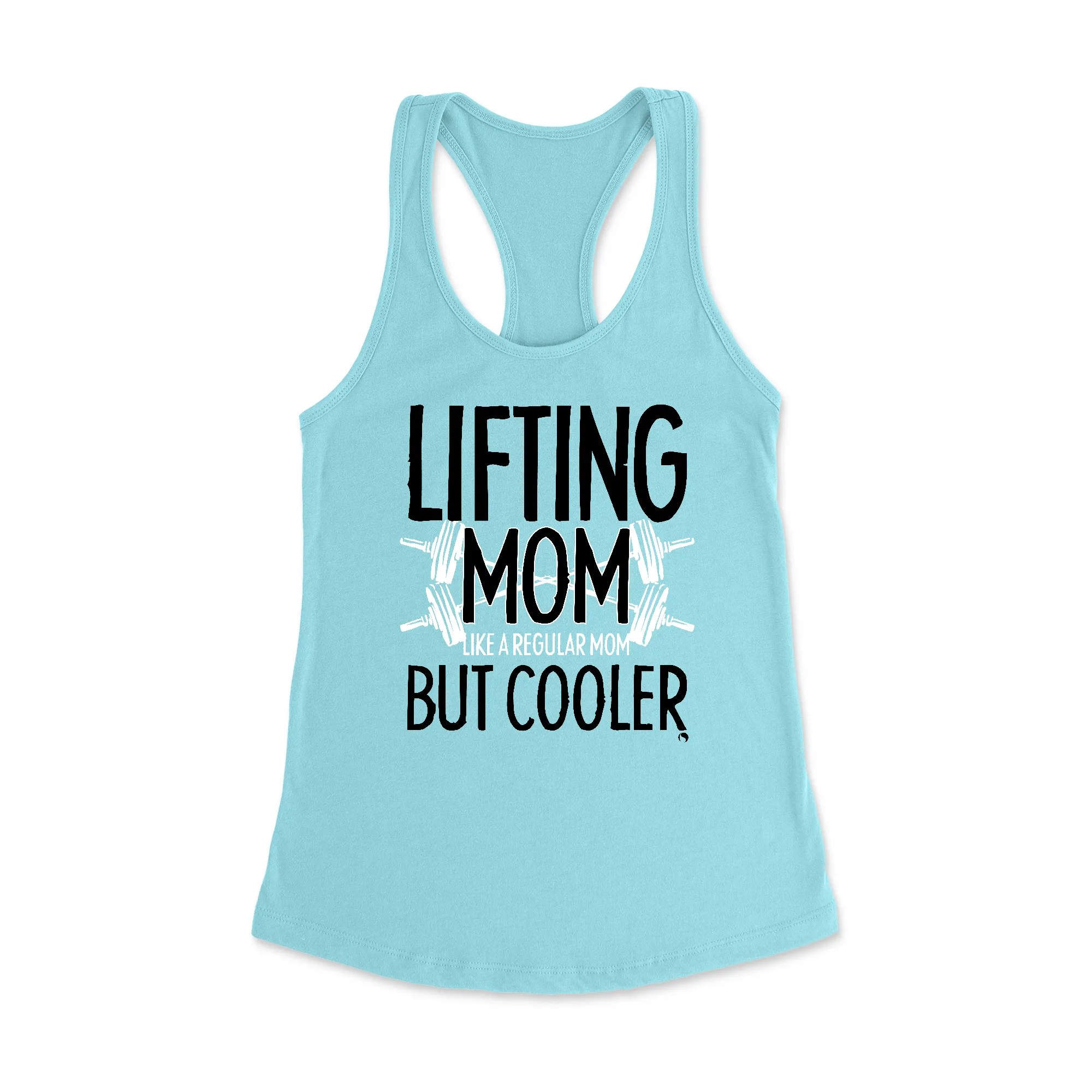 Lifting Mom But Cooler Racerback Tank Top