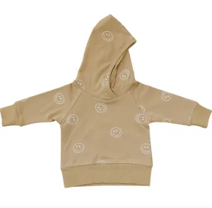 Mebie Baby - Smiles French Terry Hoodie in Cafe