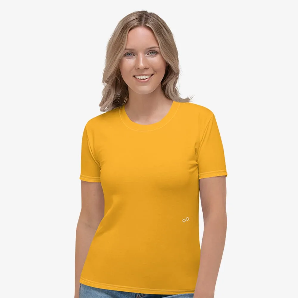Monochrome Stretchy Tee Yellow