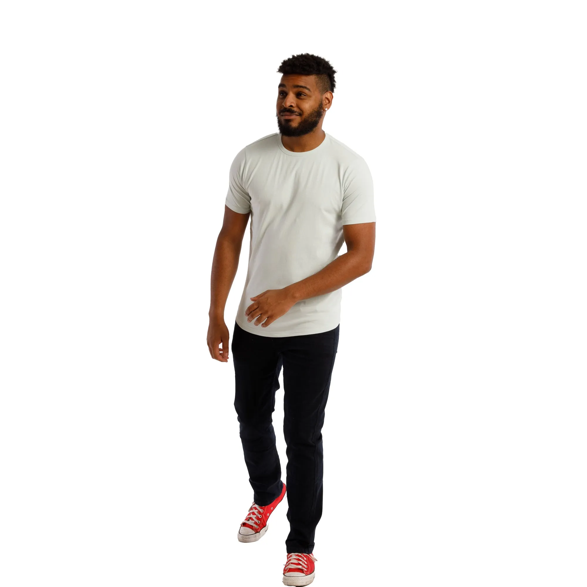 Organic Crew Neck T-Shirt / Mint