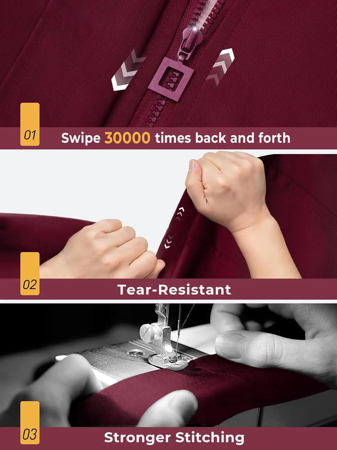 SaphiRose Women's Long Hooded Rain Jacket Outdoor Raincoat Windbreaker