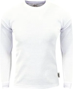 Shaka Wear Mens Knit Sweater - Heavyweight Waffle Thermal T Shirt Long Sleeve Crewneck Knitted Top Regular Big Size XS-5XL