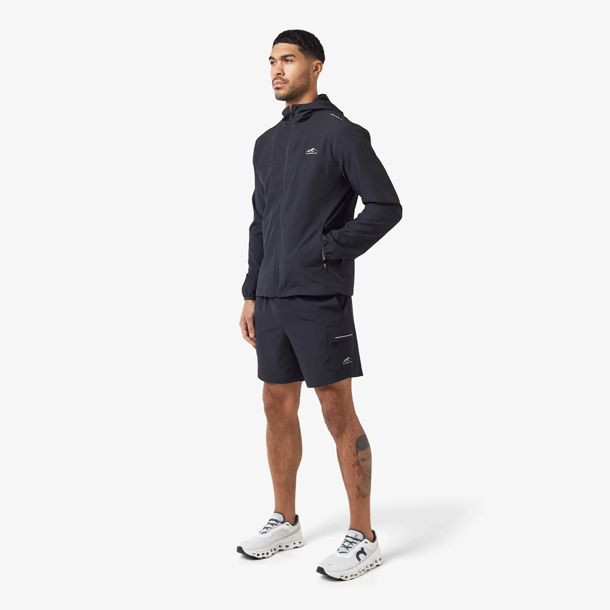 Tech Windbreaker Twinset | Black