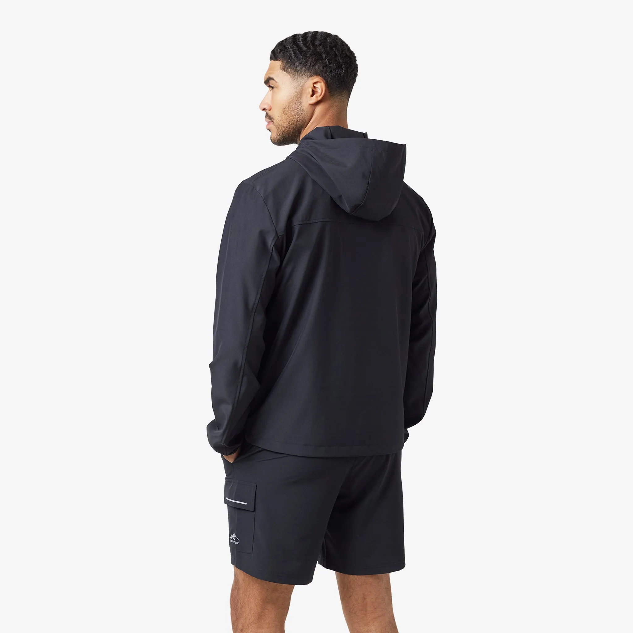 Tech Windbreaker Twinset | Black