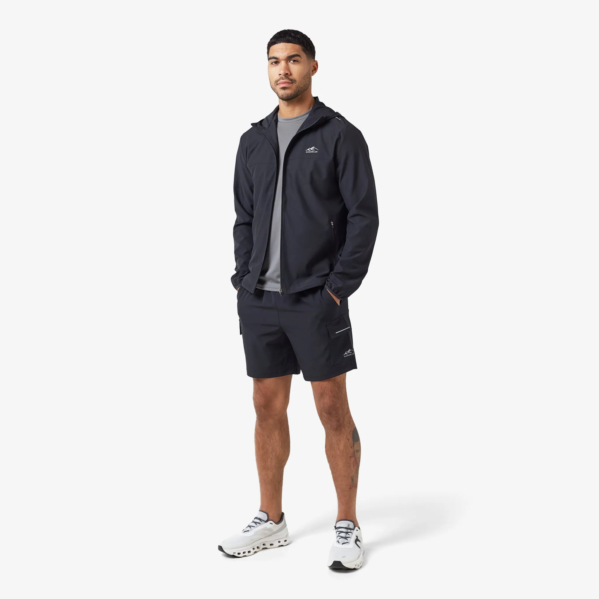 Tech Windbreaker Twinset | Black