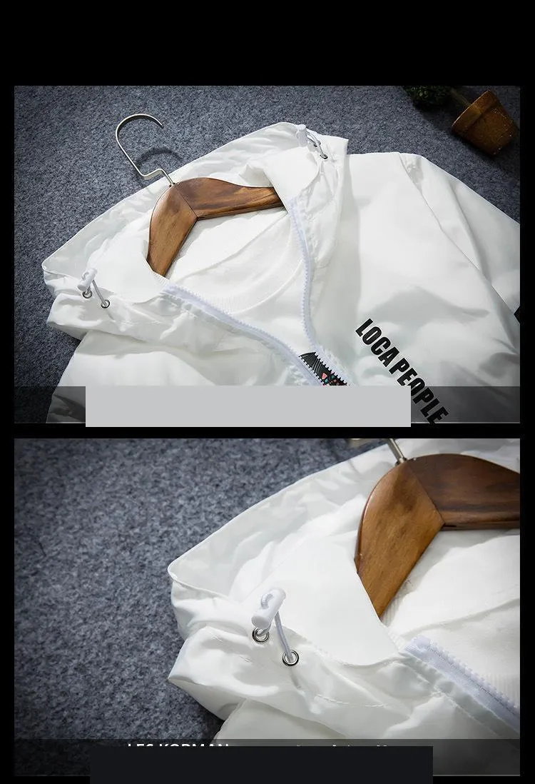 West Louis Spring Hooded Windbreaker Thin Jackets