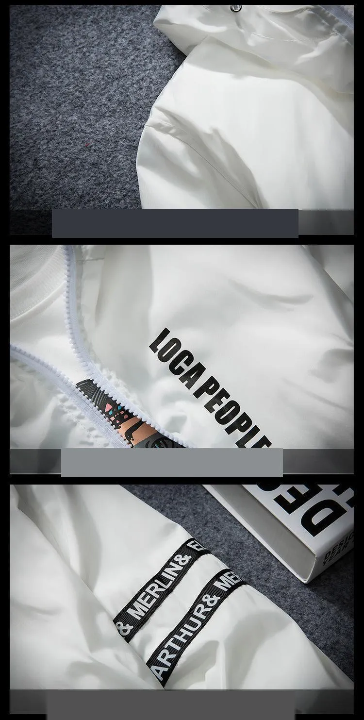 West Louis Spring Hooded Windbreaker Thin Jackets