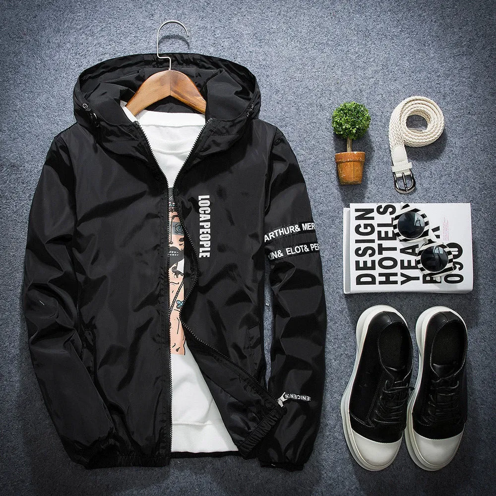 West Louis Spring Hooded Windbreaker Thin Jackets