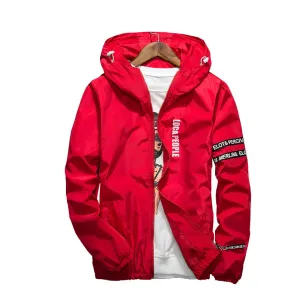 West Louis Spring Hooded Windbreaker Thin Jackets
